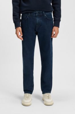 Maine regular-fit jeans in blue comfort-stretch denim, Dark Blue