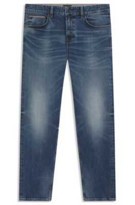 Maine regular-fit jeans in blue Selvedge denim, Blue