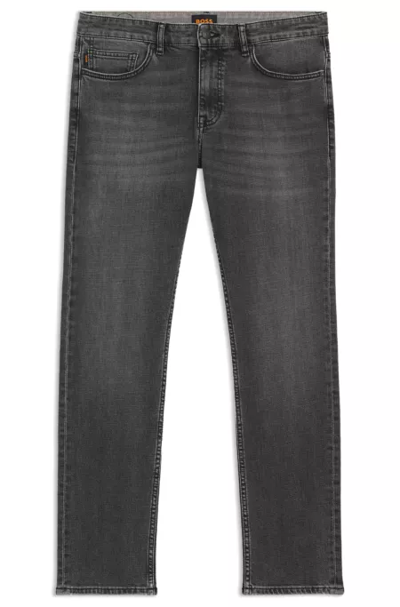 Delaware slim-fit jeans in grey comfort-stretch denim