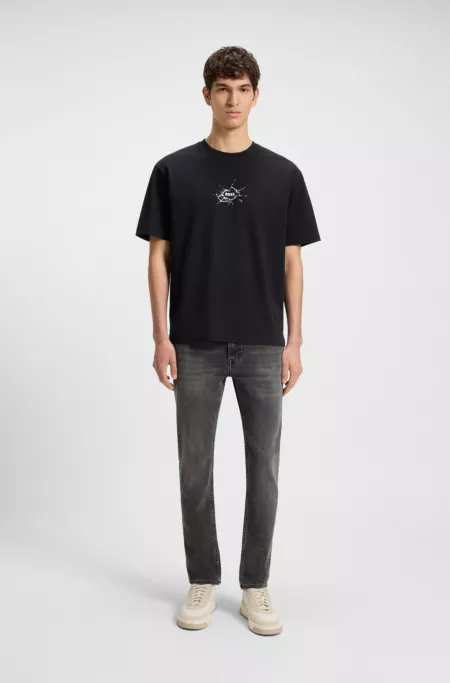 Delaware slim-fit jeans in grey comfort-stretch denim