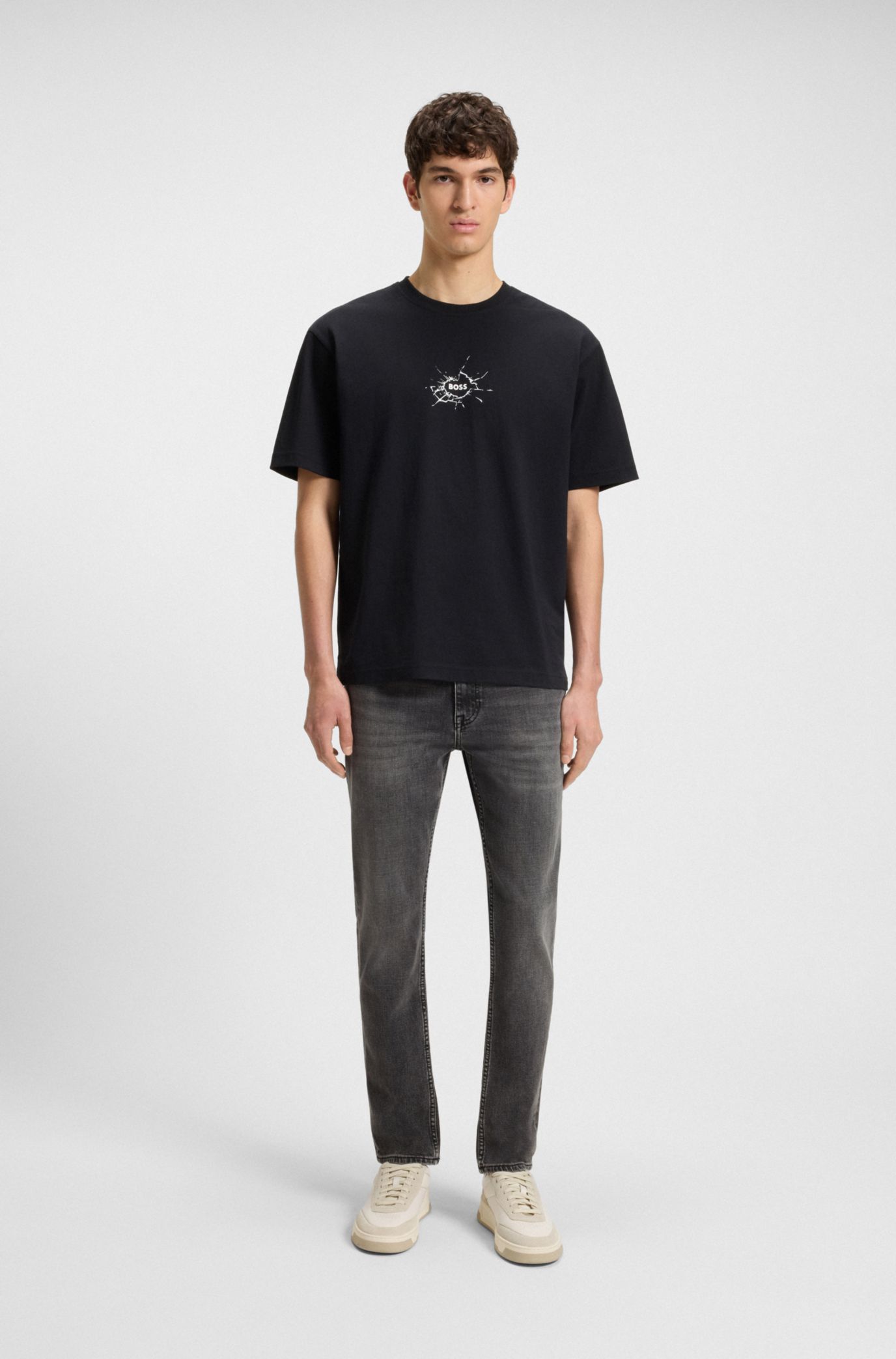 BOSS - Delaware スリムフィットジーンズ グレー コンフォート