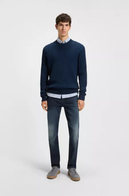 Delaware slim-fit jeans in blue soft-motion denim