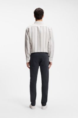 Delaware slim-fit jeans in cosy comfort-stretch denim, Dark Blue