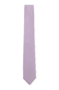 Silk-blend tie with micro pattern