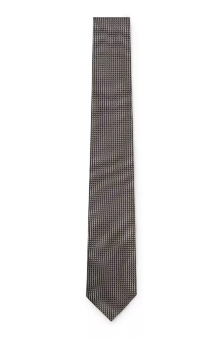 Silk tie with micro pattern