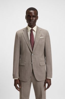 Silk-blend tie with micro Double B monograms, Red