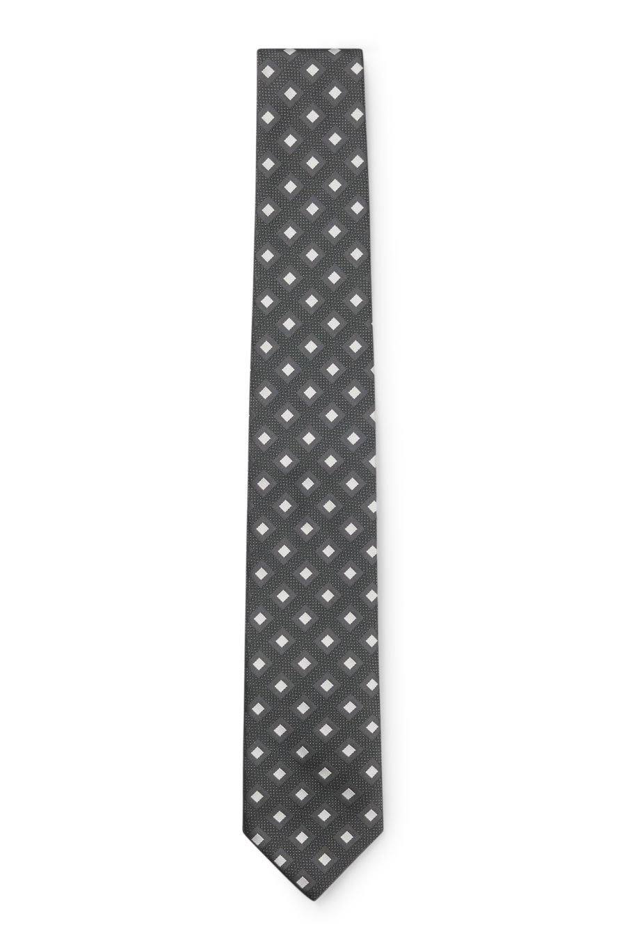 BOSS H-Tie 7.5 Silk Tie — Light Grey