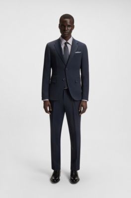 Slim-fit shirt in an Italian cotton blend, Beige