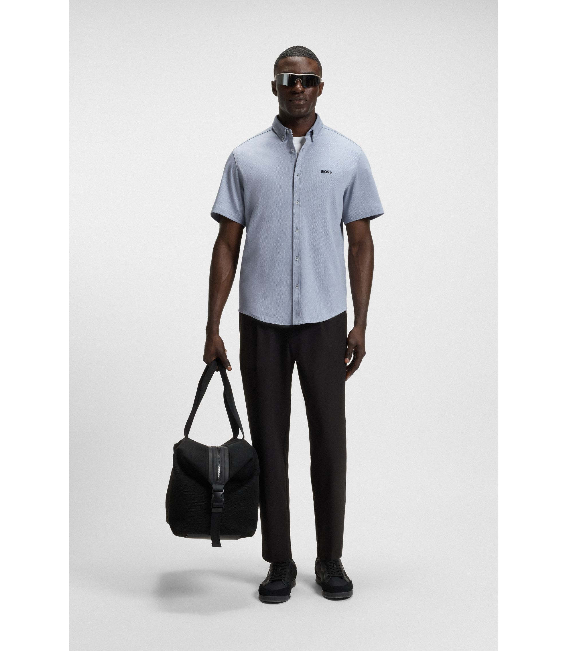 BOSS - レギュラーフィットシャツ ダイナミック コットン
