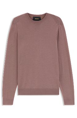 Knitted sweater in wool, silk and cashmere
