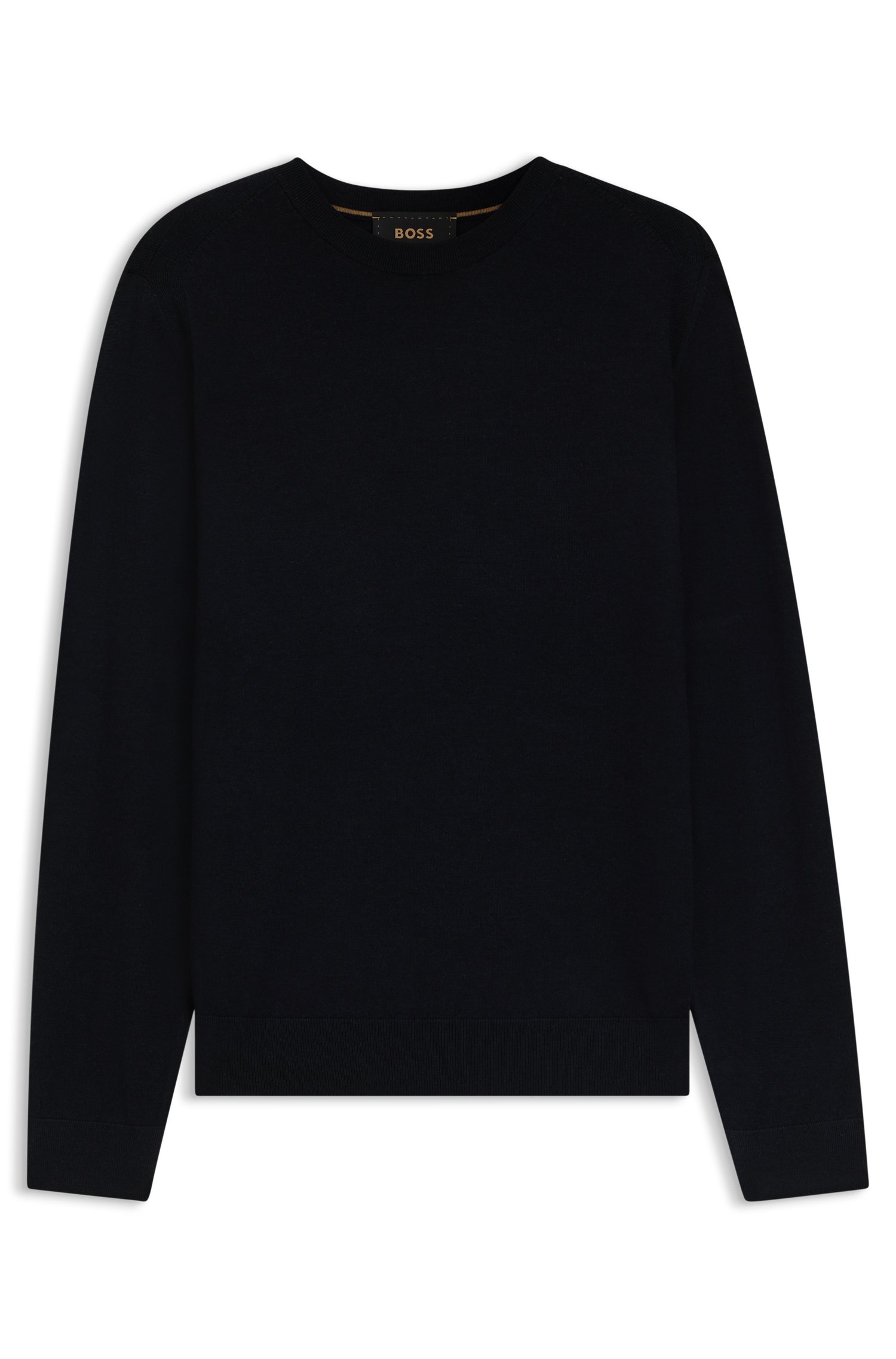 Boss Knitted sweater in wool, silk and cashmere stickade tröjor herr