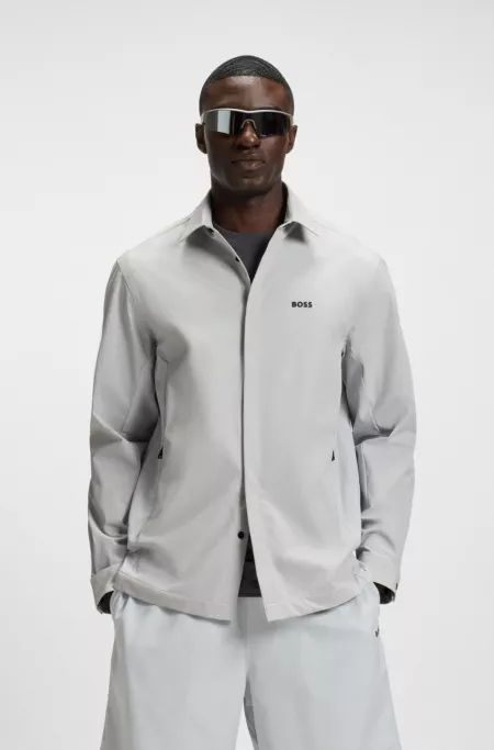 Relaxed-fit overshirt in water-repellent fabric
