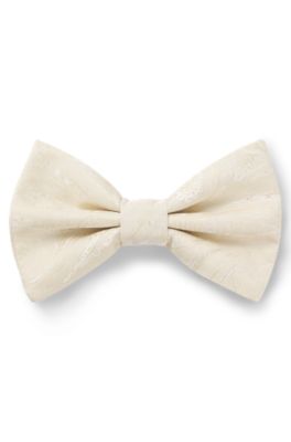 Bow tie with jacquard pattern, Natural
