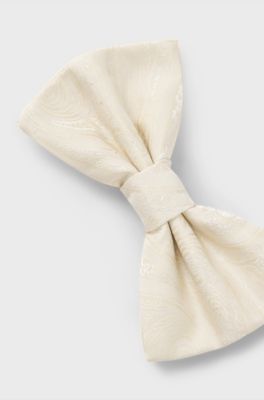 Bow tie with jacquard pattern, Natural