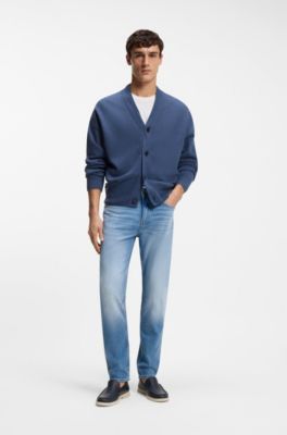 Delaware slim-fit jeans in blue comfort-stretch denim, Blue