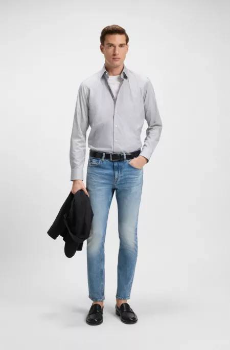 Delaware slim-fit jeans in blue comfort-stretch denim