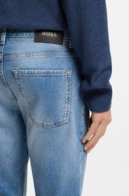 Delaware slim-fit jeans in blue comfort-stretch denim, Blue