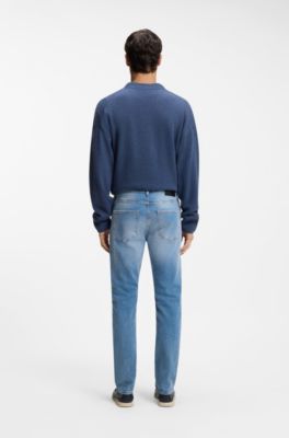 Delaware slim-fit jeans in blue comfort-stretch denim, Blue