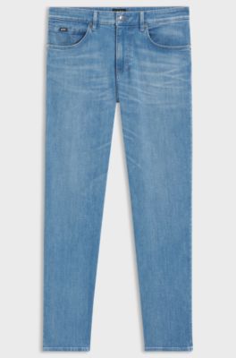 Maine regular-fit jeans in blue comfort-stretch denim, Blue