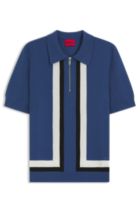 Polo collar jumper