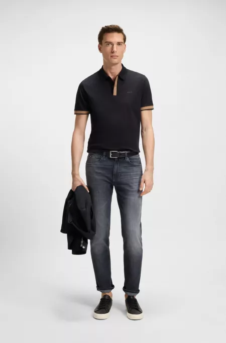 Maine regular-fit jeans in grey Italian denim