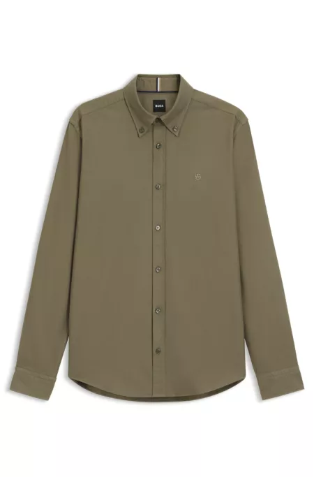 Slim-fit shirt in Oxford cotton
