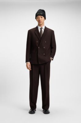 Slim-fit shirt in easy-iron cotton poplin, White