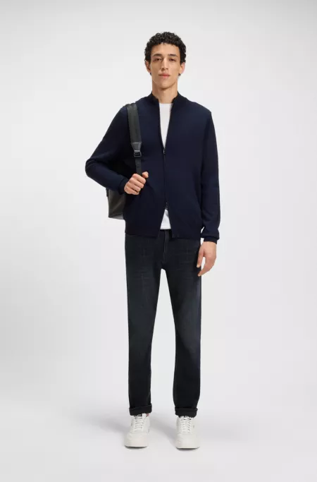 Delaware slim-fit jeans in blue mechanical-stretch denim