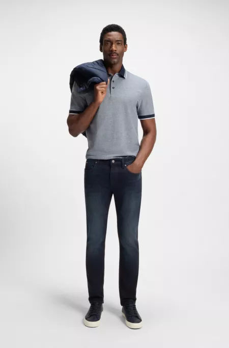 Delaware slim-fit jeans in blue stretch denim