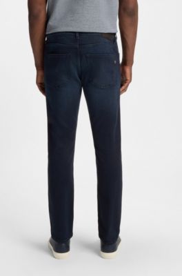 Delaware slim-fit jeans in blue stretch denim, Dark Blue
