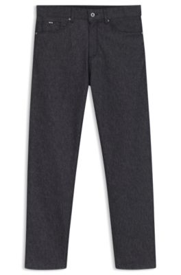 Blue jeans in Italian stretch denim, Dark Blue