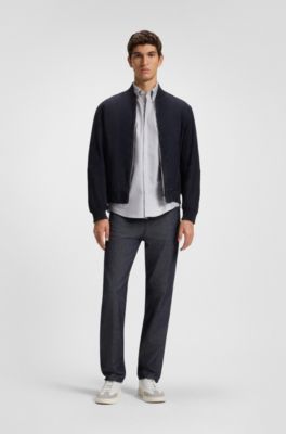 Regular-fit shirt in Oxford cotton, Green