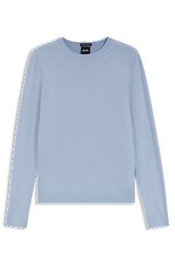 Slim-fit crew-neck sweater in merino wool