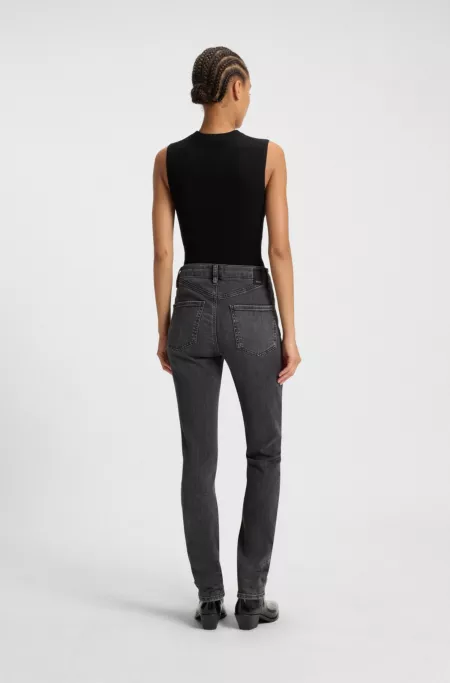 Jean Slim en denim stretch performant gris foncé