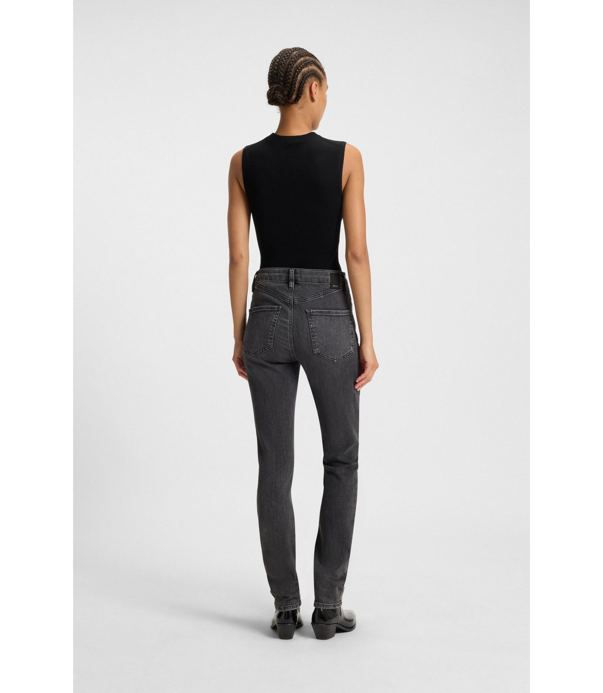 Pantalon Jeans Femme HUGO BOSS Gris - Taille Basse Slim Stretch - Taille W30/40FR - Occasion Très Bon état