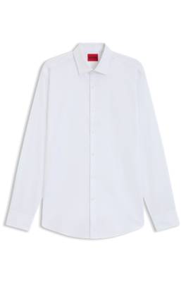 Slim-fit shirt in herringbone cotton