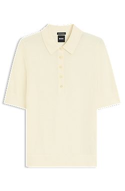 Merino-wool knit polo