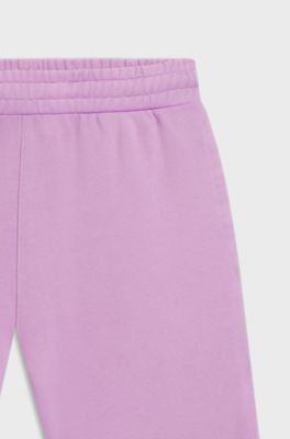 Loose-fit tracksuit bottoms in cotton terry, Light Pink
