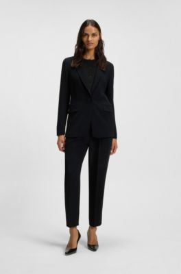 Superfine merino wool cardigan, Black