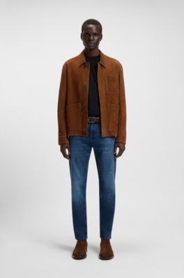 Dressletic suede Chelsea boots, Dark Brown