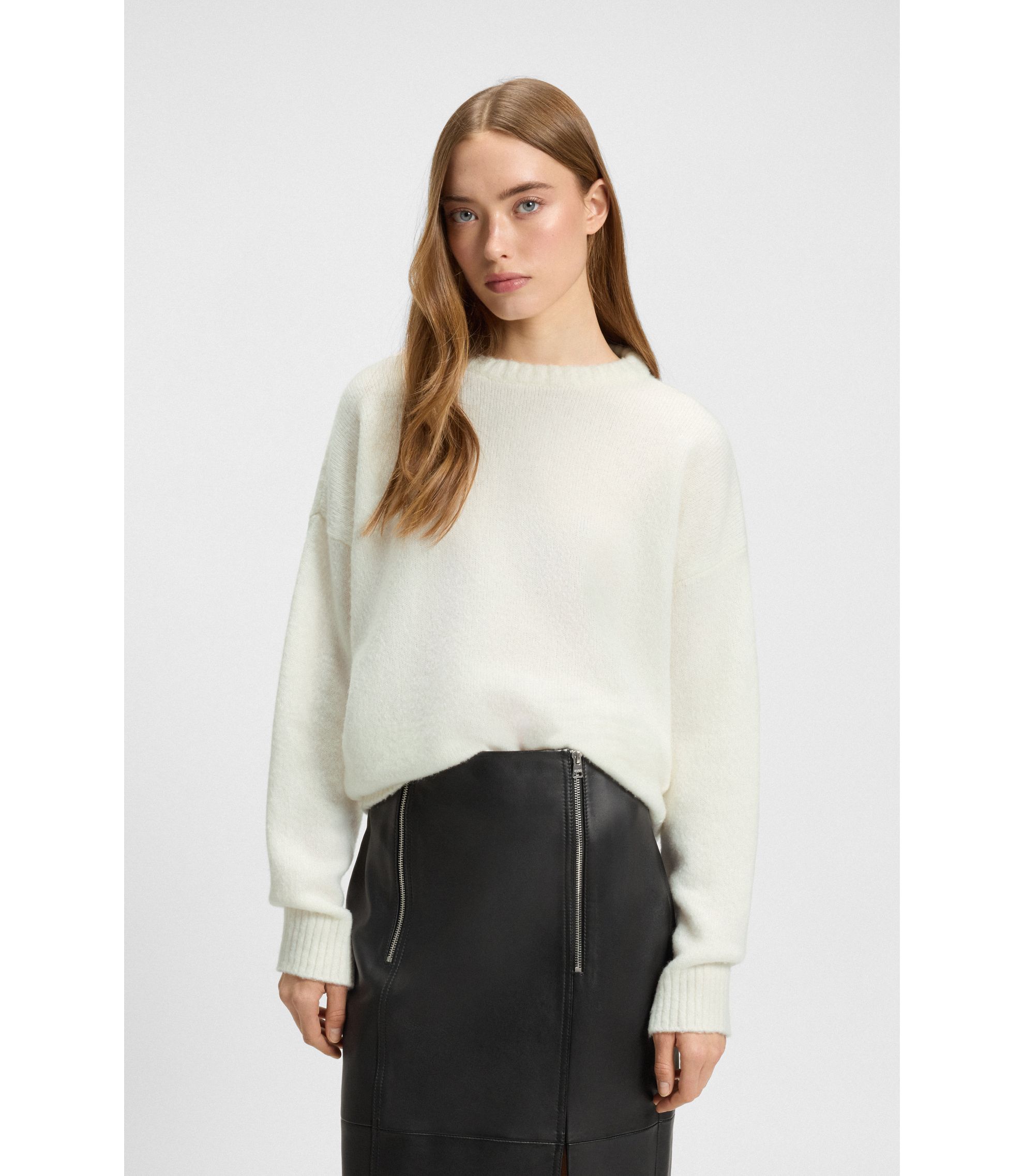 Oversized Pullover aus Woll-Mix