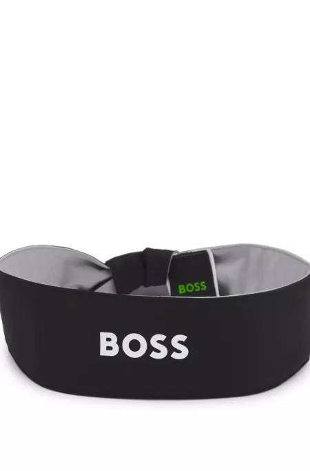 Bandeau de sport en twill stretch avec logo imprimé