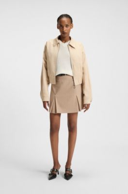 Pullover aus Woll-Mix mit V-Ausschnitt und Logo-Detail, Wei&szlig;