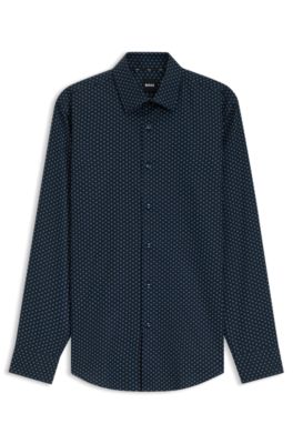 HUGO BOSS シアサッカー スリムフィットジャケット　サイズ52 BOSS - スリムフィット スーツジャケット ストレッチ シア