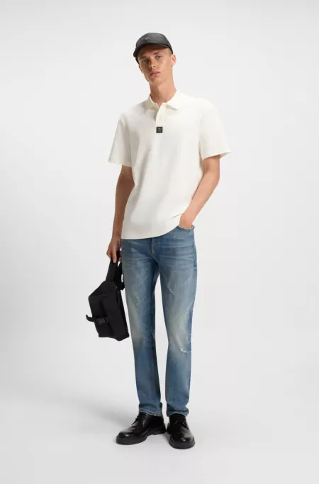 Jean Slim en denim stretch bleu