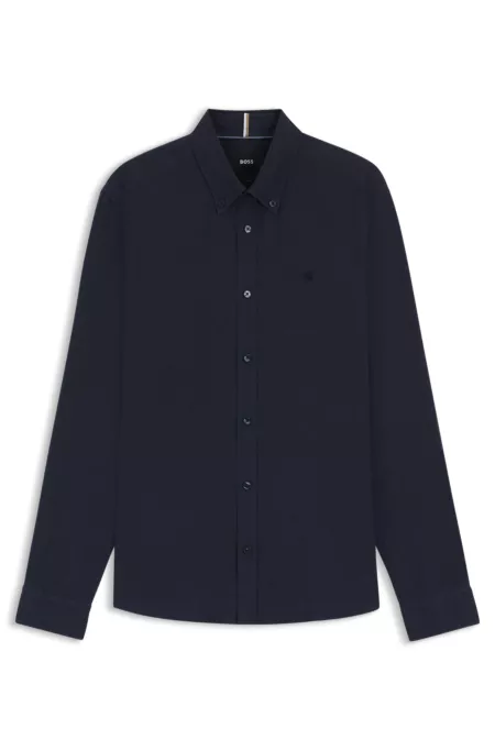Slim-fit shirt in linen