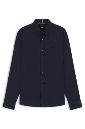 Slim-fit shirt in linen