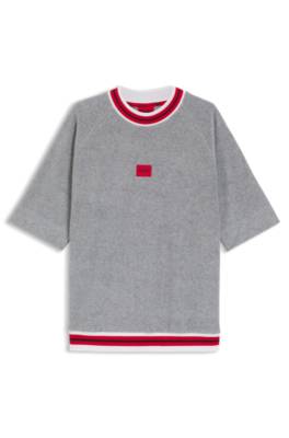 Short-sleeved sweatshirt with contrast trims 1