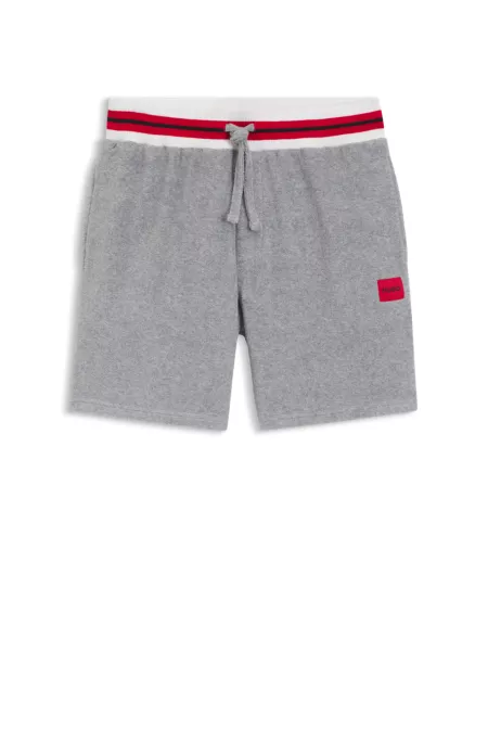 Cotton-blend shorts with contrast trims