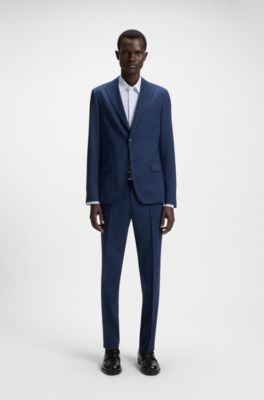 Bedrucktes Slim-Fit Hemd aus funktionalem Stretch-Jersey, Wei&szlig; gemustert